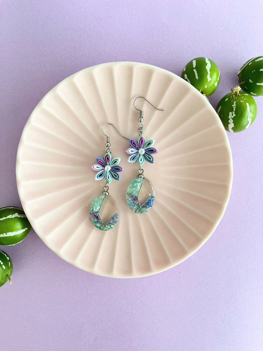A refreshing blue color Earrings