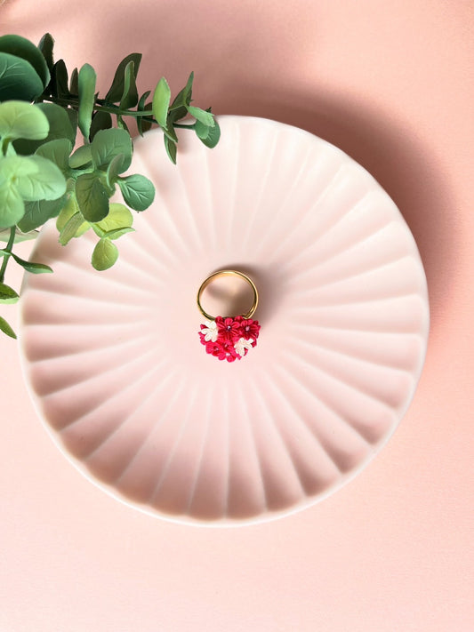 Pink×White Shibazakura Ring