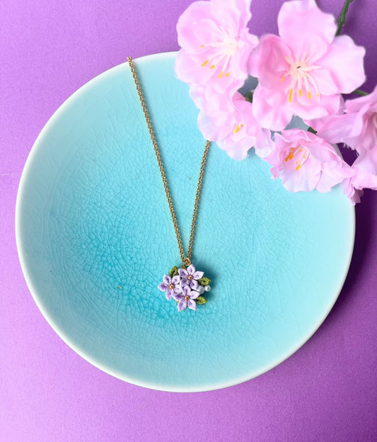 Purple Jasmine Necklace