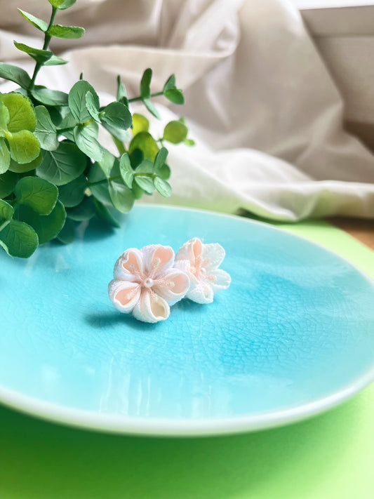 Slightly pink cherry blossom earring
