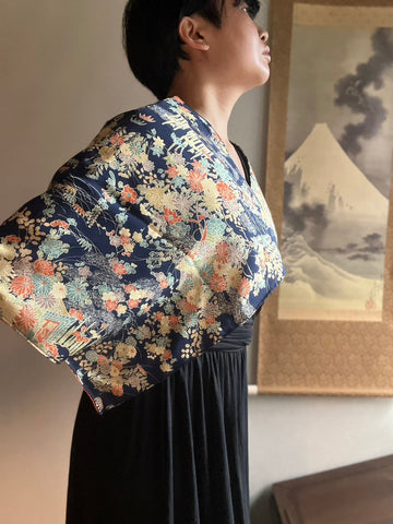 [Blog updated!] Monotone Fashion × Upcycled Kimono: A Mindful Fusion Inspired by Wabi-Sabi