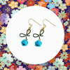 A blue color like the autumn sky Earrings
