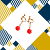 Red point Earrings
