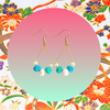 Cool blue swaying Earrings