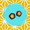 Brown hojicha Earrings