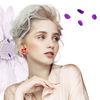 Yellow × Orange Flower Earrings