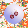 Deep red ring Earrings
