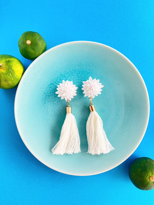 White powder snow Earrings
