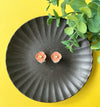 Orange Poppy Earrings