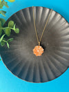 Orange Gerbera Necklace