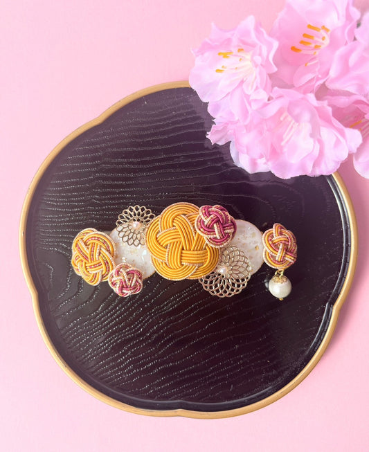 Yellow Japan Style Hair Accessories