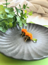 Orange Golden Rhinoceros Bouquet Earrings