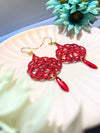 Gorgeous Shiny Red Earrings