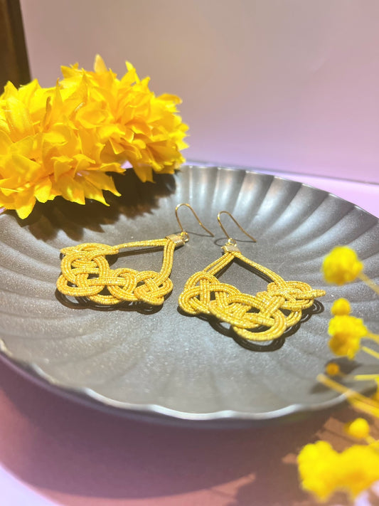 Square Gold Earrings