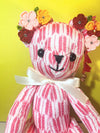 Pink Flower Teddy Bear