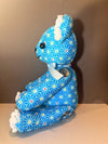 Blue Flower Teddy Bear