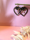 Black Heart Earrings