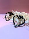 Black Heart Earrings