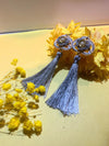 Greyflower Tassel Earrings