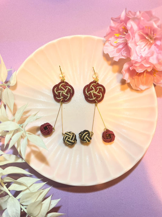 Japan Plum Swing Earrings