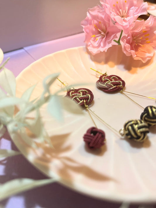 Japan Plum Swing Earrings