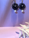 Black Flower Original Earrings