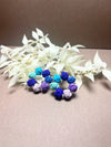 Blue × Purple Ring Earrings