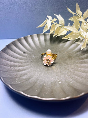 Single Cherry Blossom Flower Ring