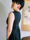 可憐(karen) Red kimono flower earrings