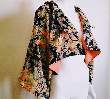 【Series 'Sleeve'】  Kimono sleeve short jacket with collar