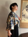 【Series 'Sleeve'】  Kimono sleeve short jacket with collar