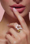 Single Cherry Blossom Flower Ring