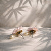 Pink Dahlia Shizuku Earrings