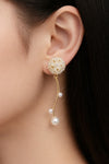 White Gypsophila Earrings