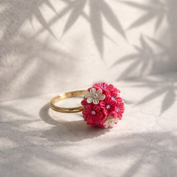 Pink×White Shibazakura Ring