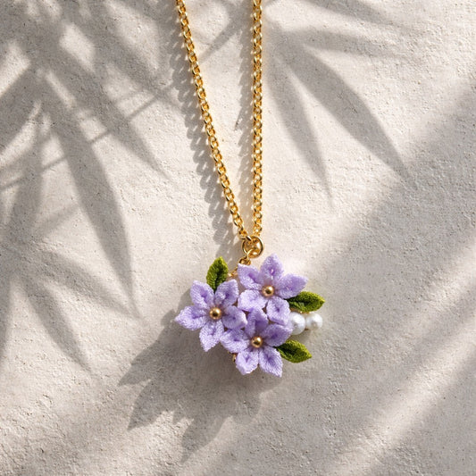 Purple Jasmine Necklace