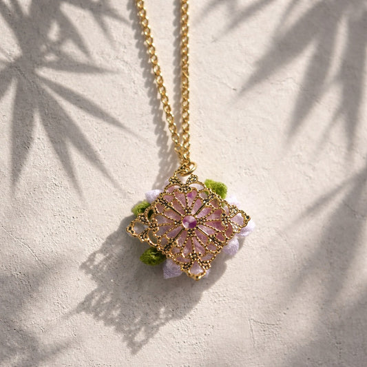 Purple Jasmine Necklace
