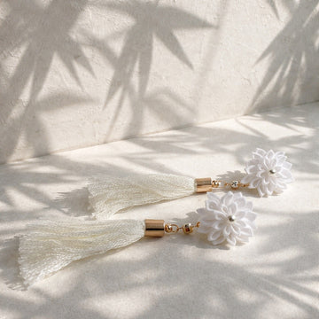 White powder snow Earrings