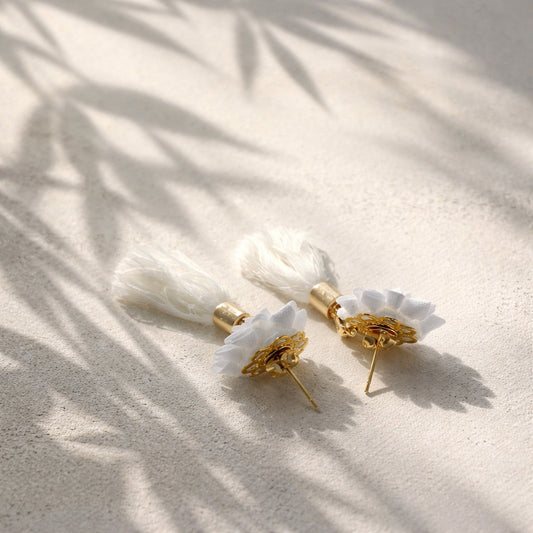 White powder snow Earrings