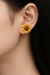 Zinnia Elegans Earrings
