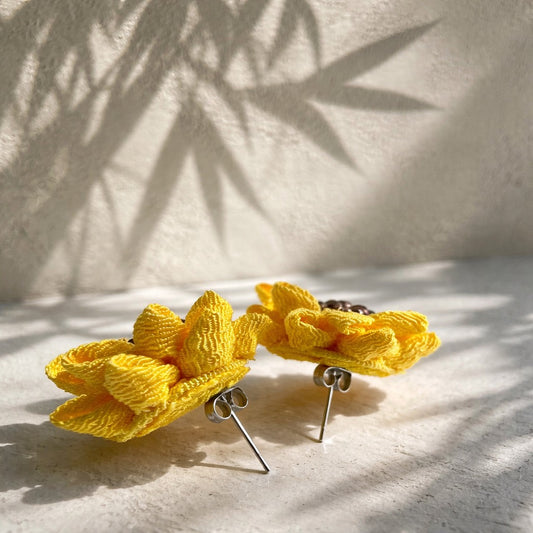 Positive Yellow Sunflower Earring