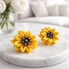 Positive Yellow Sunflower Earring