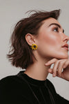 Positive Yellow Sunflower Earring