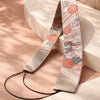 Rubber-Fitted Kimono Hat Belt Floral Pattern