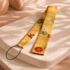 Rubber-Fitted Kimono Hat Belt  Floral Pattern Yellow