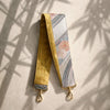 Short 2 pattern layered kimono back belt（floral pattern white × yellow）