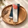 Short 2 pattern layered kimono back belt（floral pattern white × blue）