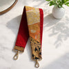 Short 2 pattern layered kimono back belt （Bamboo Orange × Red）