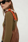 Ribbon Style Kimono Back Belt （Floral Pattern × Red）