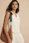 Ribbon Style Kimono Back Belt （Yellow × Navy）